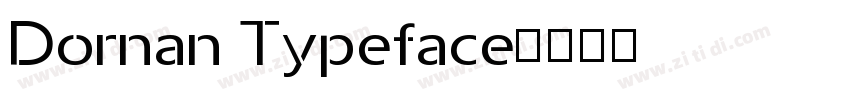 Dornan Typeface字体转换